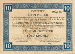 10 Perpera MONTENEGRO  1917 P.M.151