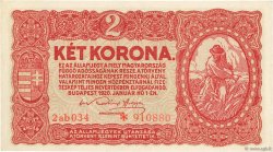 2 Korona HUNGARY  1920 P.058 AU+
