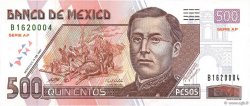 500 Pesos MEXICO  2007 P.120 FDC