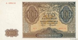 100 Zlotych POLONIA  1941 P.103 AU