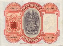 500 Pesetas ESPAÑA  1927 P.073a MBC