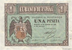 1 Peseta SPAIN  1938 P.107a XF