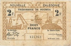 2 Franc NEW CALEDONIA  1943 P.56b F