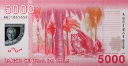5000 Pesos CHILE  2009 P.163 UNC