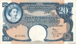 20 Shillings BRITISCH-OSTAFRIKA  1958 P.39 fVZ