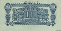 1000 Korun Spécimen CZECHOSLOVAKIA  1945 P.057s UNC