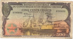 500 Francs CONGO BELGE  1957 P.34