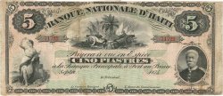 5 Piastres HAITI  1875 P.072