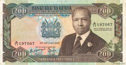200 Shillings KENIA  1986 P.23Aa