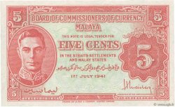 5 Cents MALAYA  1941 P.07b