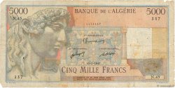 5000 Francs ALGERIA  1947 P.105 G