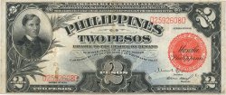 2 Pesos PHILIPPINEN  1936 P.082a SS