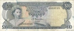 10 Dollars BAHAMAS  1974 P.38a q.MB