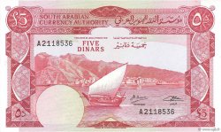 5 Dinars YEMEN DEMOCRATIC REPUBLIC  1965 P.04b UNC-