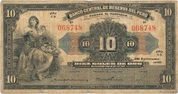 10 Soles PERU  1939 P.067a MB