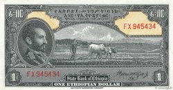 1 Dollar ETIOPIA  1945 P.12c q.FDC