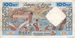 100 Nouveaux Francs ALGERIEN  1961 P.121b SS