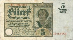 5 Rentenmark GERMANIA  1926 P.169