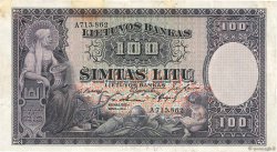 100 Litu LITUANIA  1928 P.25a MBC+