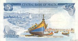 5 Liri MALTE  1973 P.32c TTB+