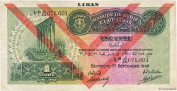 1 Livre LIBAN  1939 P.026d