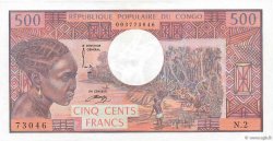 500 Francs CONGO  1974 P.02a