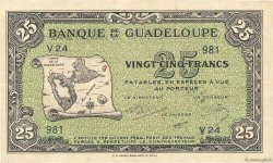 25 Francs GUADELOUPE  1942 P.22b