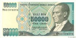50000 Lira TÜRKEI  1995 P.204 fST