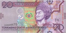 20 Manat TURKMÉNISTAN  2009 P.25a SPL