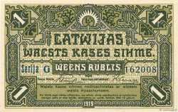 1 Rublis LATVIA  1919 P.02b