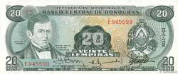 20 Lempiras HONDURAS  1976 P.060g VF+