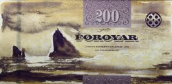 200 Kronur FAEROE ISLANDS  2011 P.31 UNC