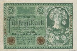 50 Mark GERMANY  1920 P.068