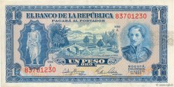 1 Peso Oro KOLUMBIEN  1953 P.398 VZ