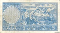 5 Kroner NORVÈGE  1963 P.30g VF