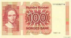 100 Kroner NORVÈGE  1987 P.43c q.AU