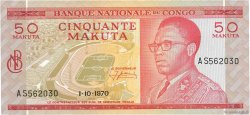 50 Makuta CONGO, DEMOCRATIQUE REPUBLIC  1970 P.011b