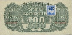 100 Korun Spécimen TSCHECHOSLOWAKEI  1945 P.053s
