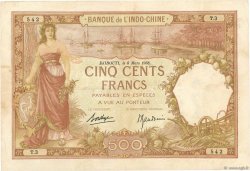 500 Francs DSCHIBUTI   1938 P.09b fSS