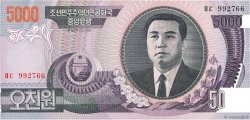 5000 Won NORDKOREA  2002 P.46a