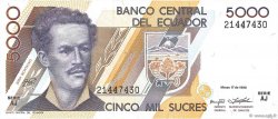 5000 Sucres EKUADOR  1992 P.128a