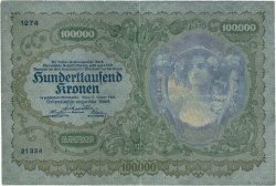 100000 Kronen AUSTRIA  1922 P.081 MBC