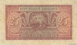 25 Piastres LIBANO  1950 P.042 MB