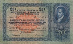 20 Francs SUISSE  1942 P.39l BB