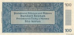 100 Korun Spécimen BOEMIA E MORAVIA  1940 P.07s FDC
