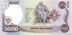 5000 Pesos COLOMBIA  1994 P.440 UNC-