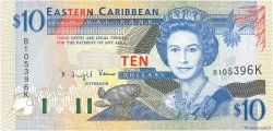 10 Dollars CARIBBEAN   1994 P.32k UNC