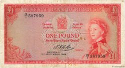 1 Pound RHODÉSIE  1964 P.25a TB