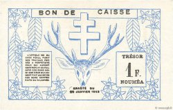 1 Franc NEW CALEDONIA  1943 P.55b AU
