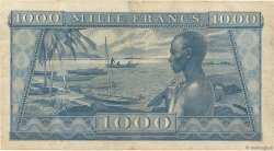 1000 Francs GUINÉE  1958 P.09 TB à TTB